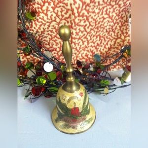 Brass Enamel Christmas Bell